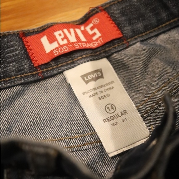 Levis 505 straight leg relaxed  fit jeans 27x27 - Picture 7 of 8